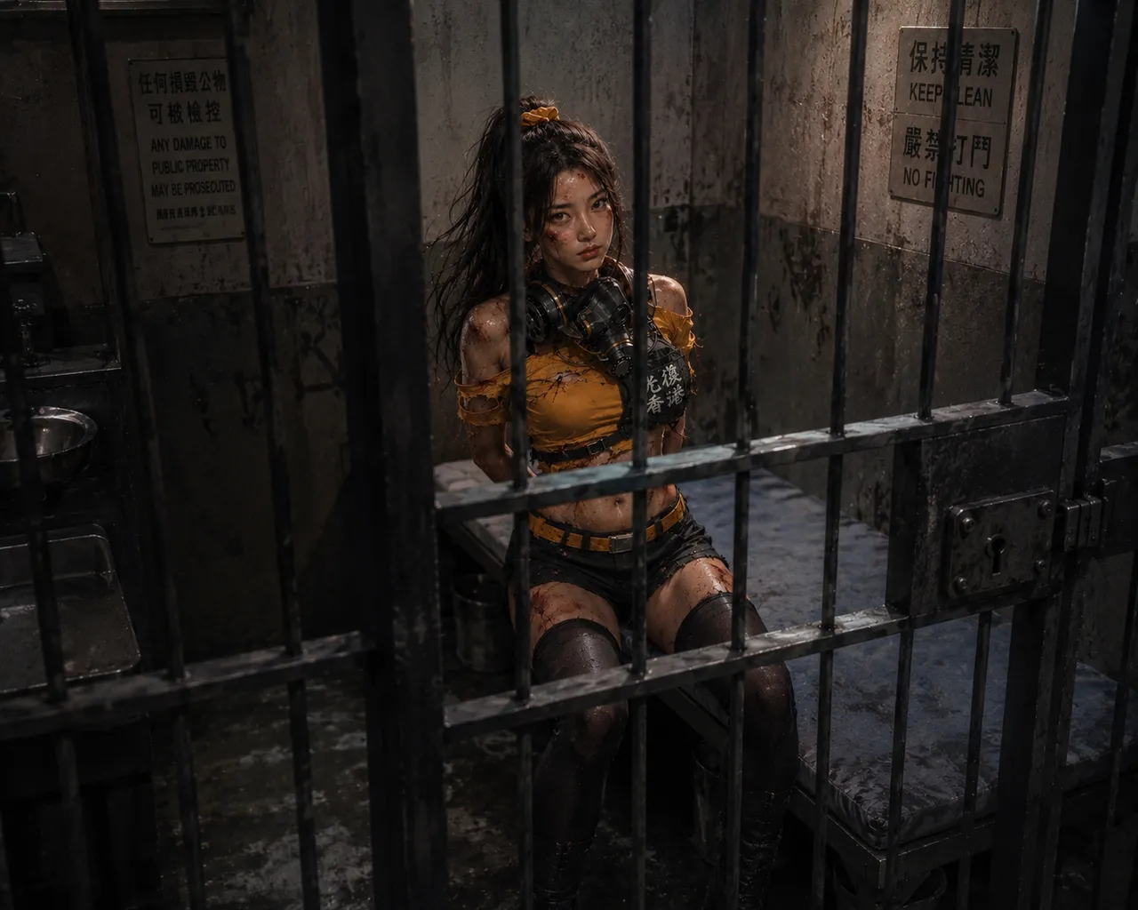 Reversed Front-Inspired Fan Art — Sylvia the Hong Kong Protester Taken into Police Custody page 5 full