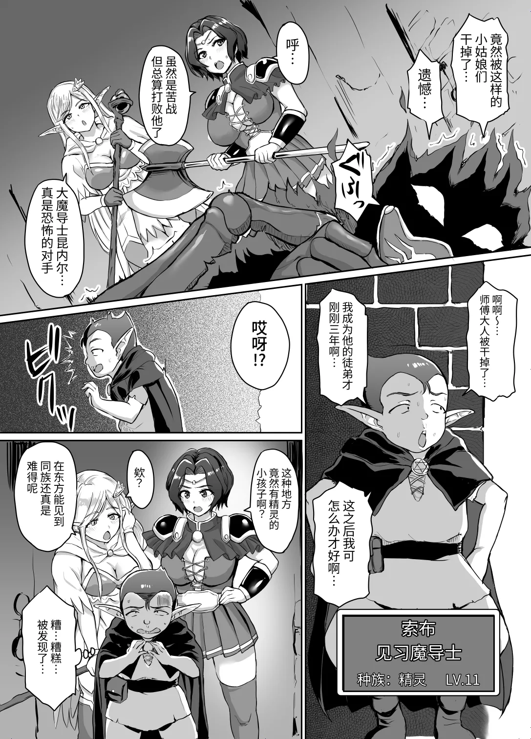 Sukebe Elf to Boukensha Guild ~Dai Madoushi Toubatsu Hen~ | 下流精灵和冒险者公会 ～大法师讨伐篇～ page 3 full