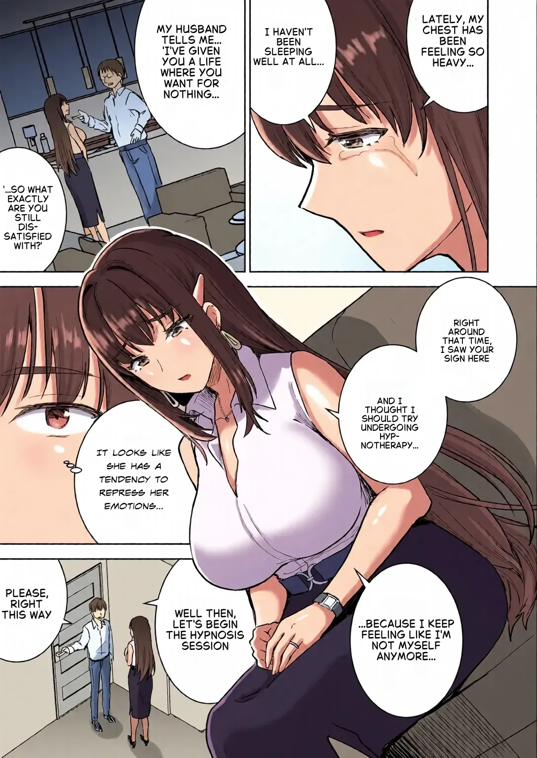 When I used hypnosis to awaken the true nature of a chaste, upper-class housewife...She turned out to be a self- destructive, slutty bitch page 8 full