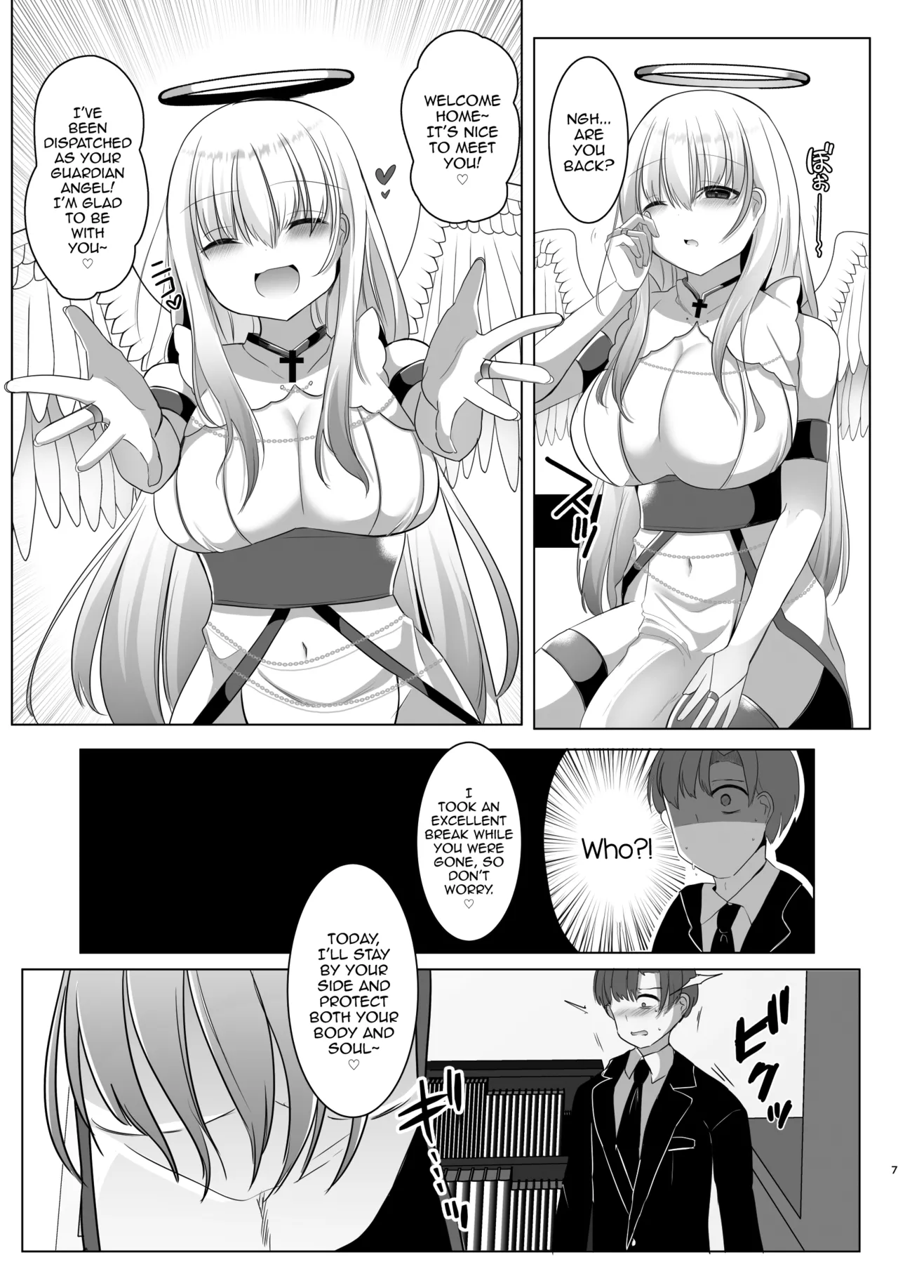 Futanari Tenshi no Seiya Shugo ~Maigo no Tenshi ni Erabareta Anata wa, Amaku Aragaenai Seinaru Kago o Ukeru~ page 5 full