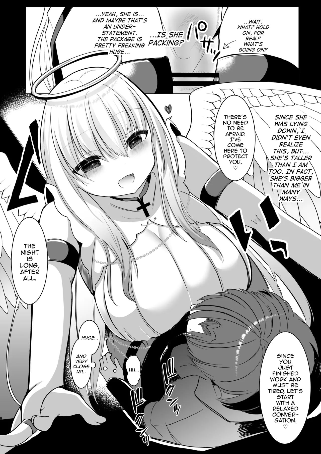 Futanari Tenshi no Seiya Shugo ~Maigo no Tenshi ni Erabareta Anata wa, Amaku Aragaenai Seinaru Kago o Ukeru~ page 6 full