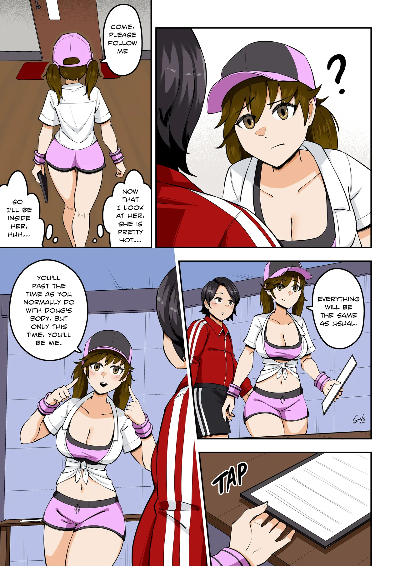 Kawaii Tsun'aho/ Swapping Gym Comic page 7 full
