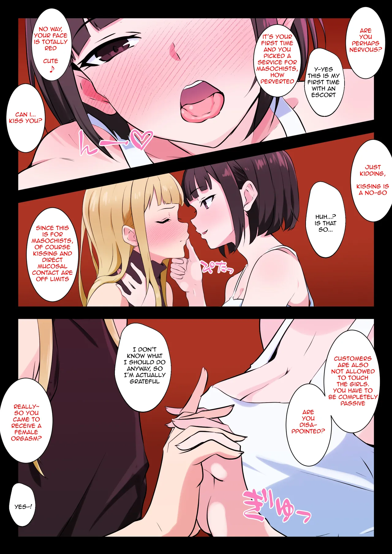 A cross-dressing guy experiences his first female orgasm at an M-sensual massage parlor page 7 full
