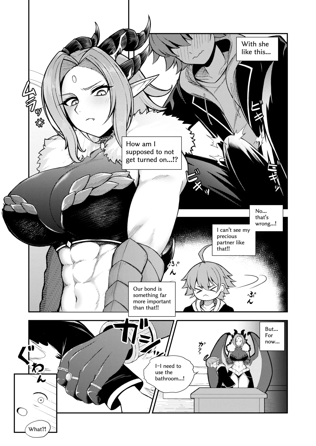 Melomon Fighters: A Story About Being Lovingly "Reverse-Raped" by a Partner  Who Has Evolved into a Tall, Busty Beauty page 9 full