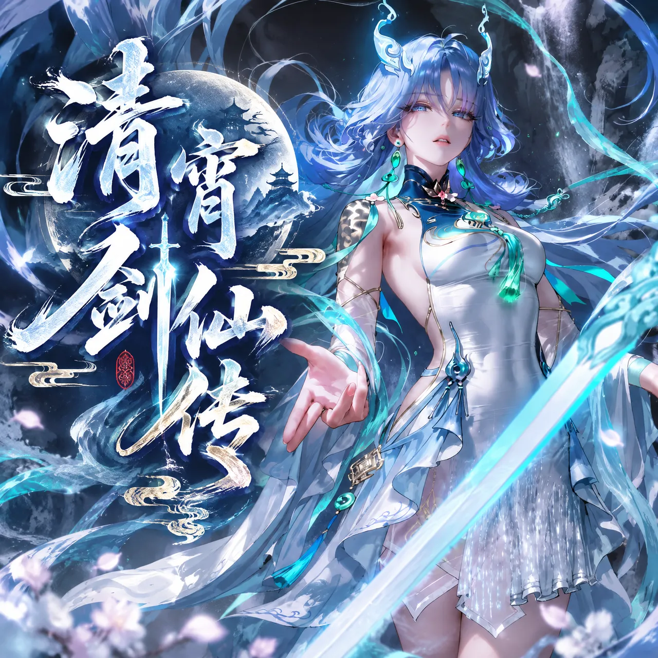 【青山大帝】【古风】清宵｜剑仙 一 page 1 full