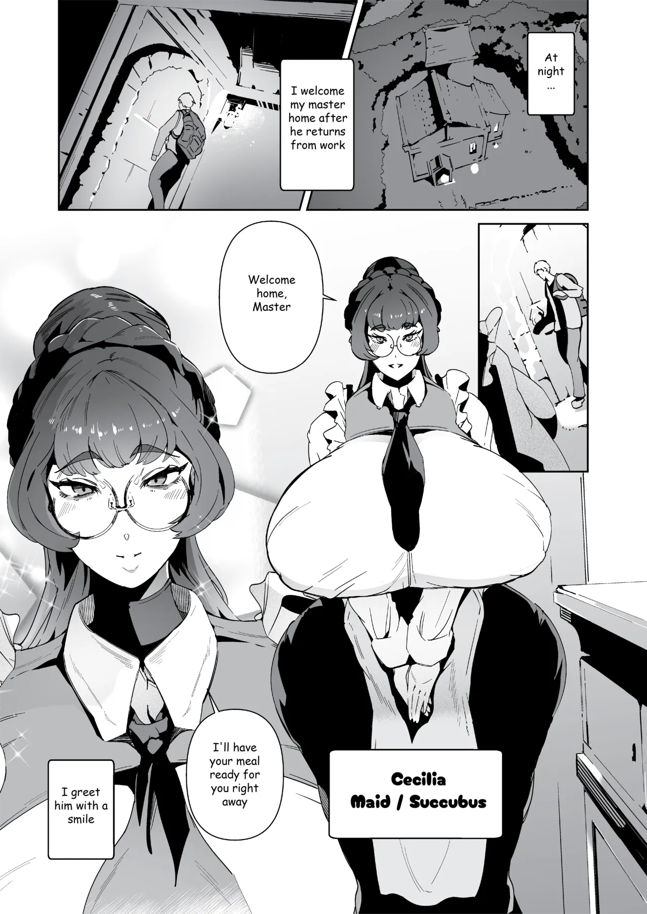 Succubus Maid to Sugosu Yoru  | A Night Spent With A Succubus Maid page 2 full