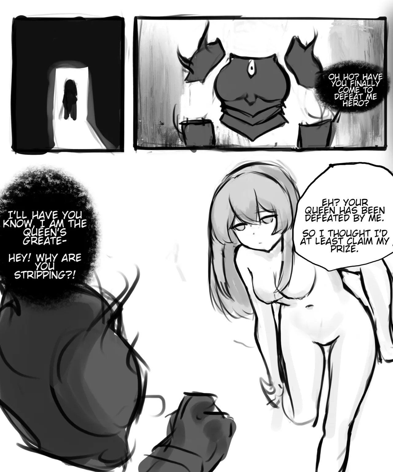 Lewd Heroine and Queens Armor page 1 full
