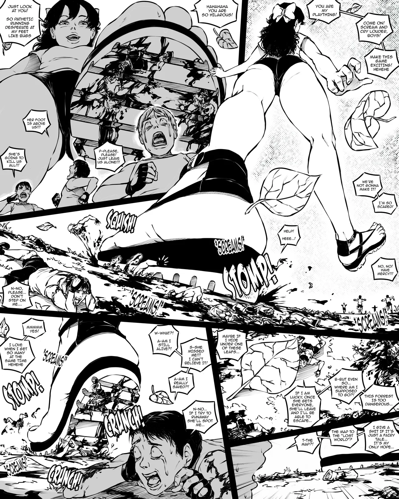 Giantess Boarding School 7 - The Tiny Village page 4 full