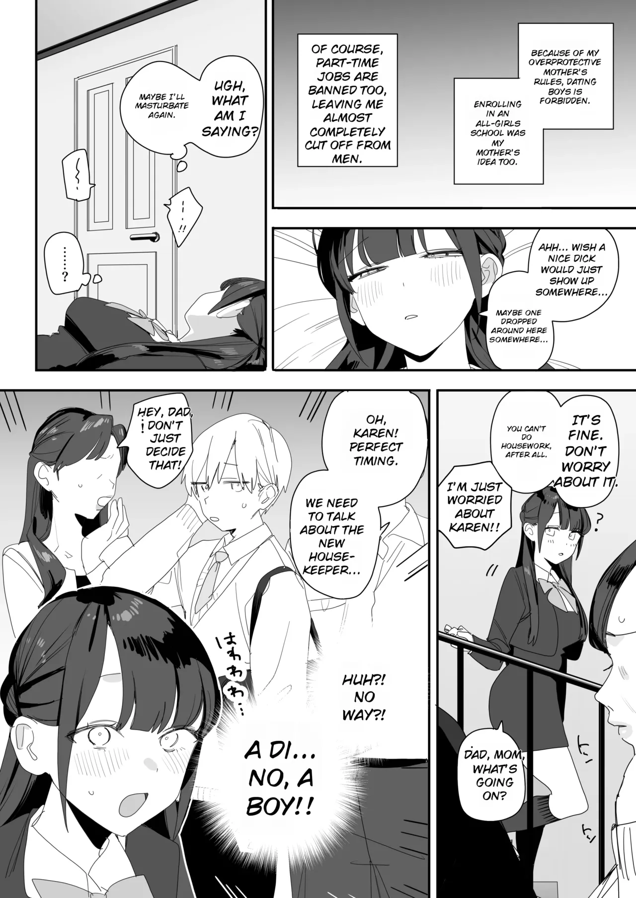 Shiyou-san Chi no Hakoiri Ojou-sama ni Seiyoku Shori Zangyou Saserareru Hanashi | The Story of How the Sheltered Young Lady from the Ajisai Family Is Made to Work Overtime to Satisfy Sexual Desires page 8 full