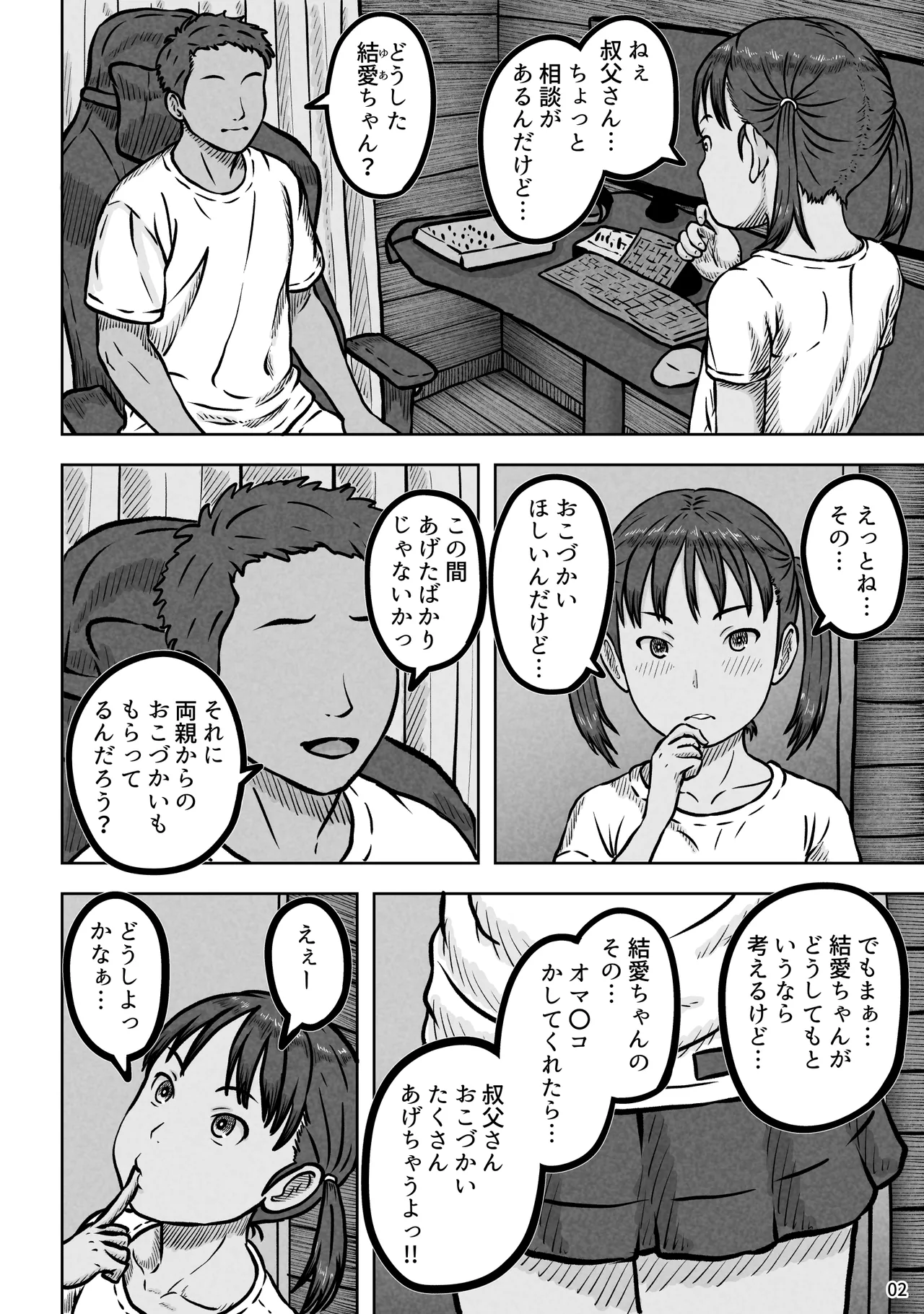 姪の結愛ちゃんのちっさなマ〇コを大人チ〇ポでたくさんゴシゴシ page 3 full