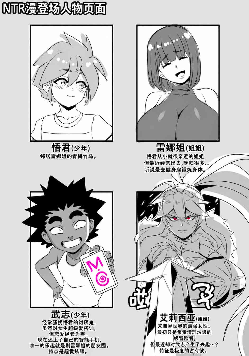 NTR 漫画 登场人物介绍页面 page 1 full
