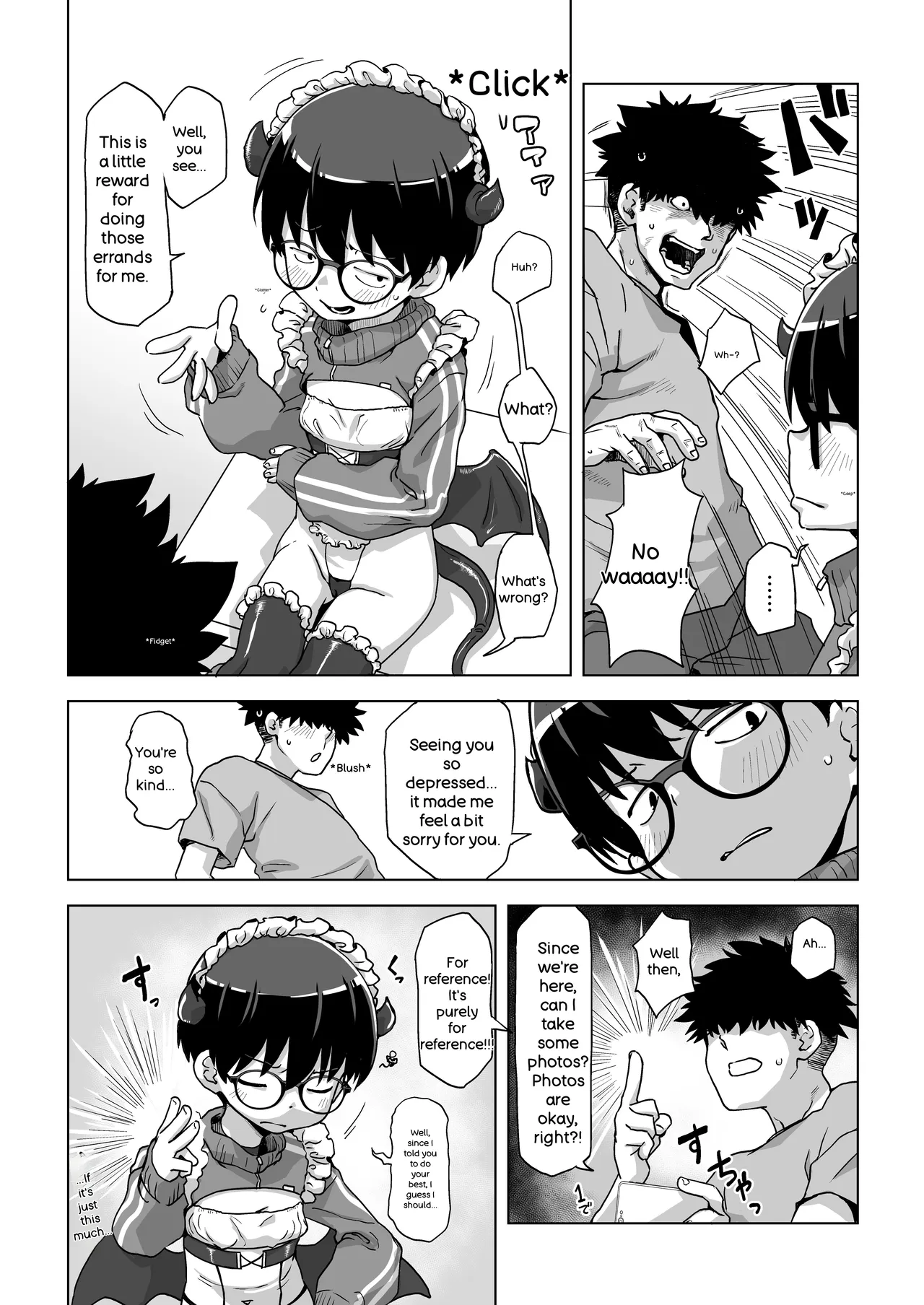 Jimi Meganeko ni Cosplay Sasete H na Satsuei Shitara Futsuu ni Okorareru Hanashi TerribleScans.com page 8 full