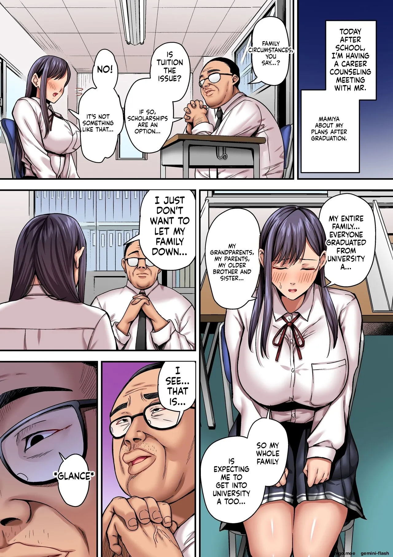 Hamerareta Bijin Yuutousei ~Shingaku no Tame ni Sensei ni Pakorarete Mainichi Seishori Saserarete...~ page 4 full
