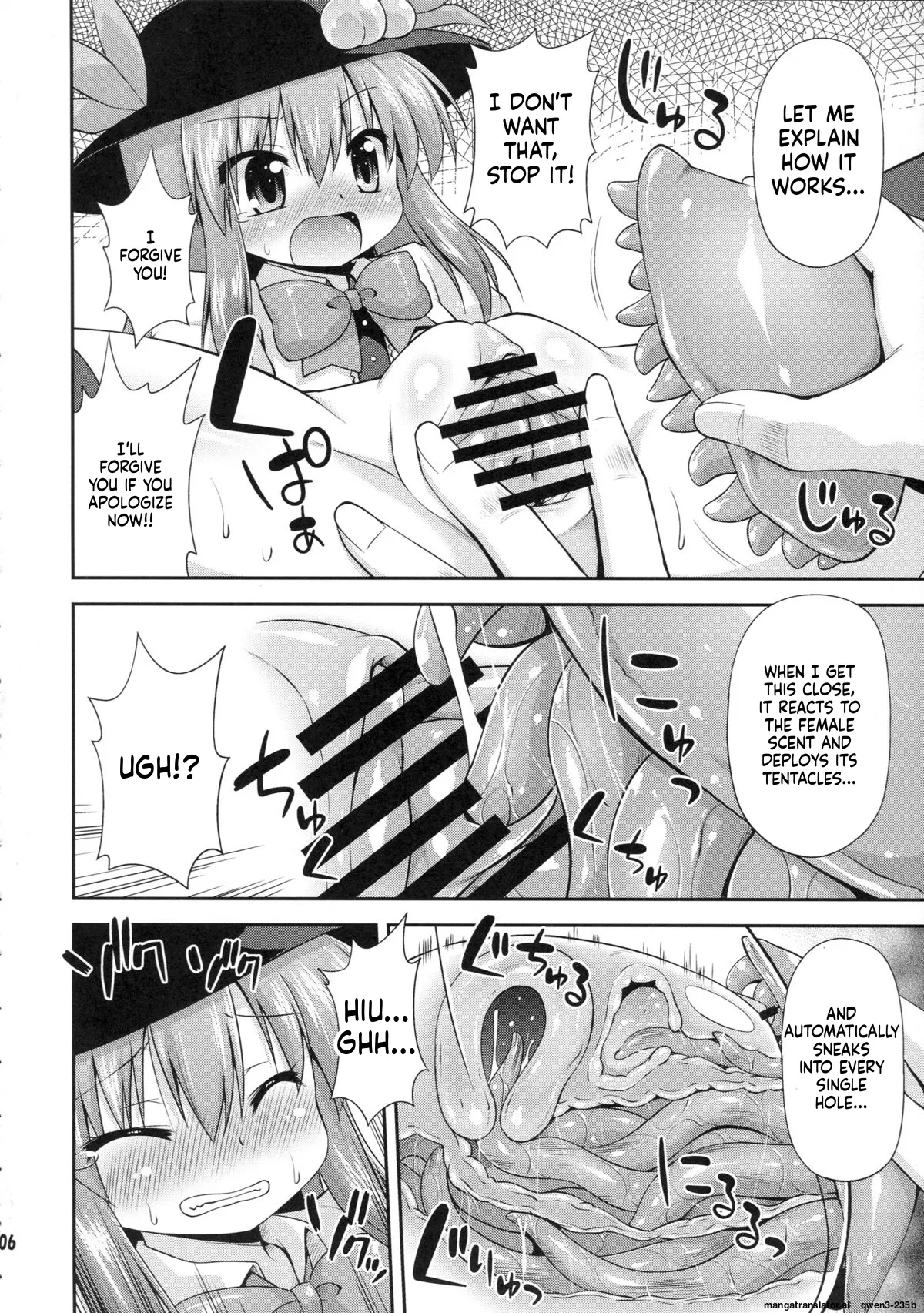 Tenshi-chan to Shokushu Jikken!? - Tentacle experiment with Tenshi-chan!? page 5 full