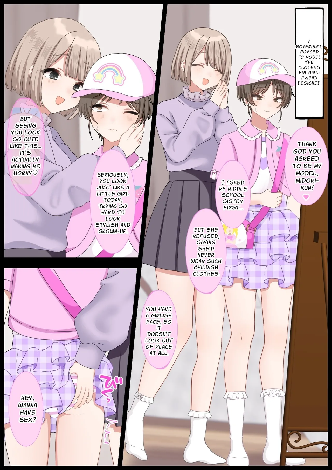 Humiliated and made to crossdress by younger women page 5 full