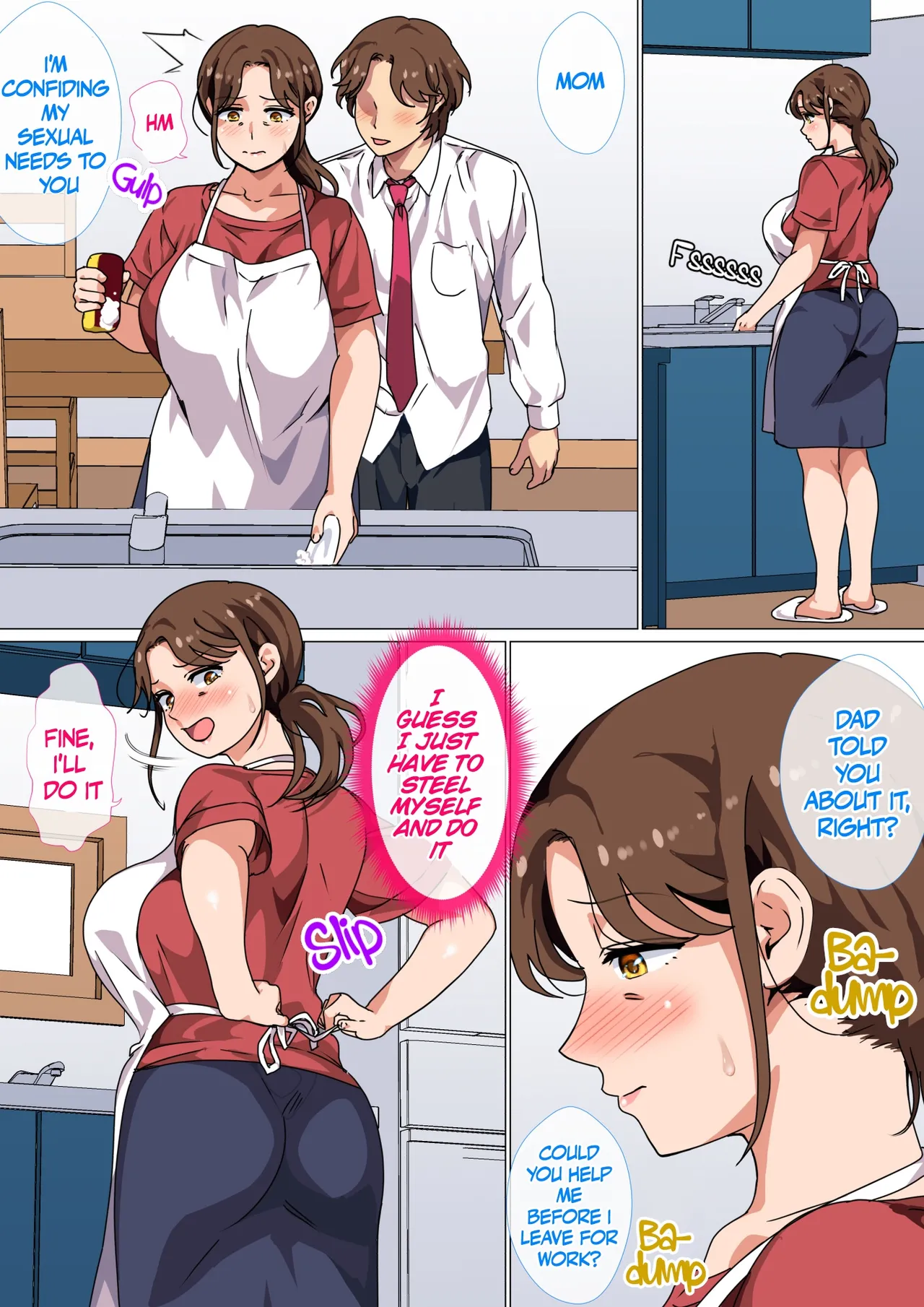 Musuko no Tsuyosugiru Seiyoku o Kaishou Suru no wa Haha no Tsutome desu! | It's a Mother's duty to take care of her son's Sexual Needs! page 4 full