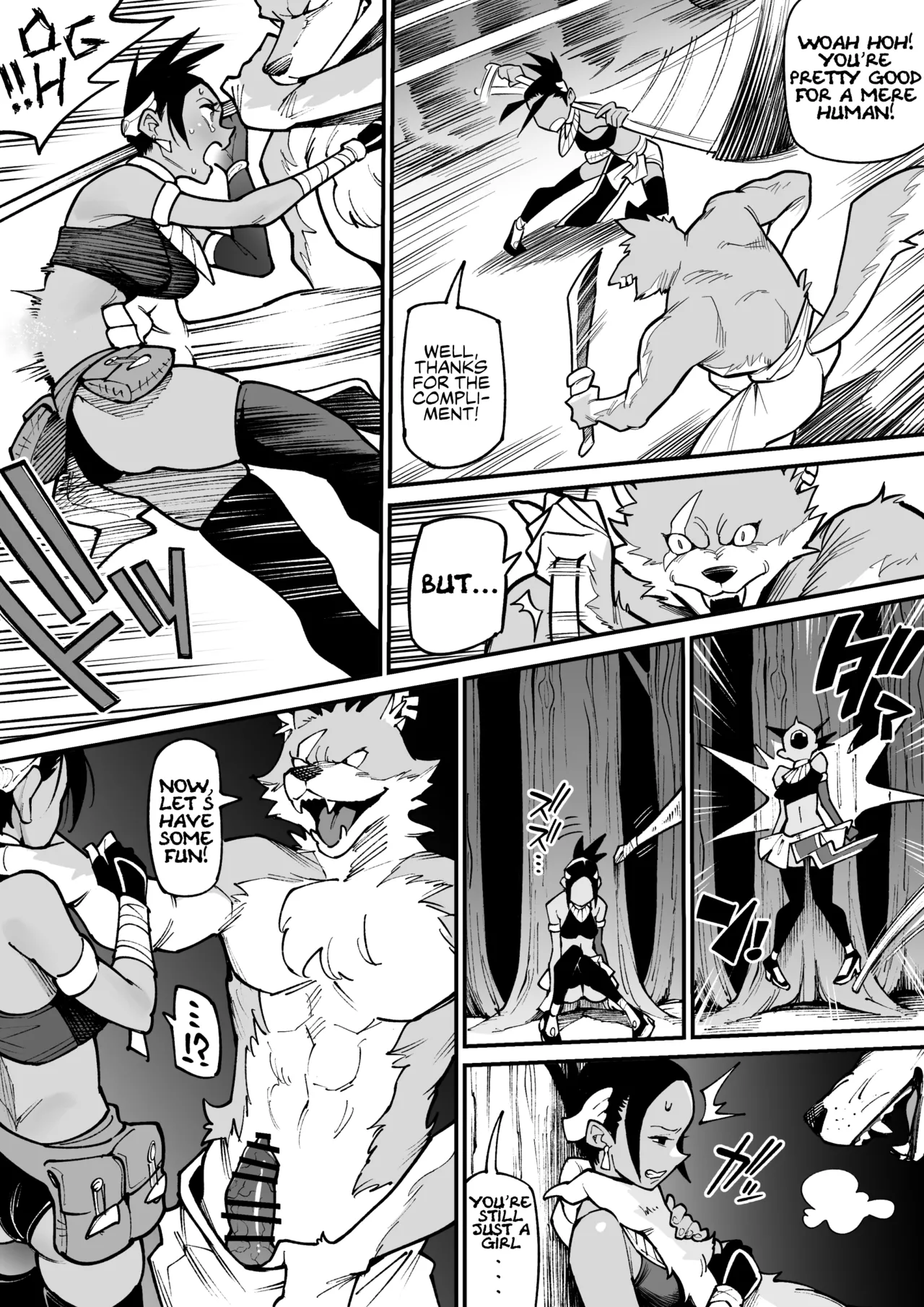 Beastman x Female Warrior NTR page 4 full