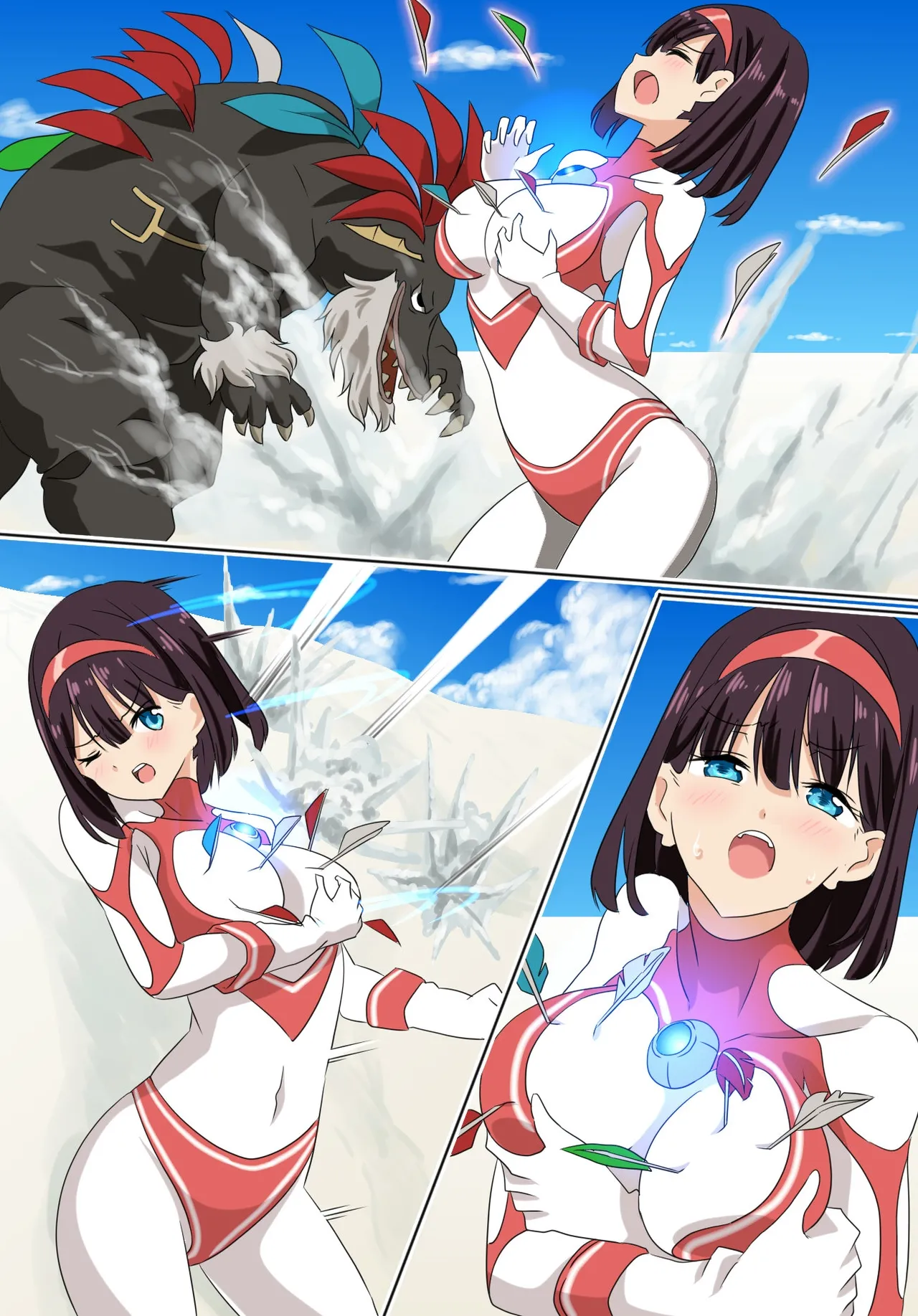 被羽针攻击胸部的奥特艾莉第1-40篇（Orange313个人汉化） page 8 full