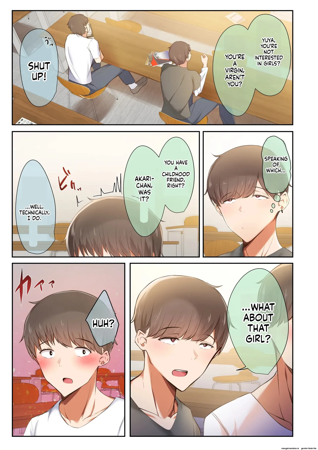 Otoko Tomodachi no Youna Ore no Osananajimi ga, Yarichin ni Yotte Mesu ni Saserareru Hanashi. 1-3 page 8 full