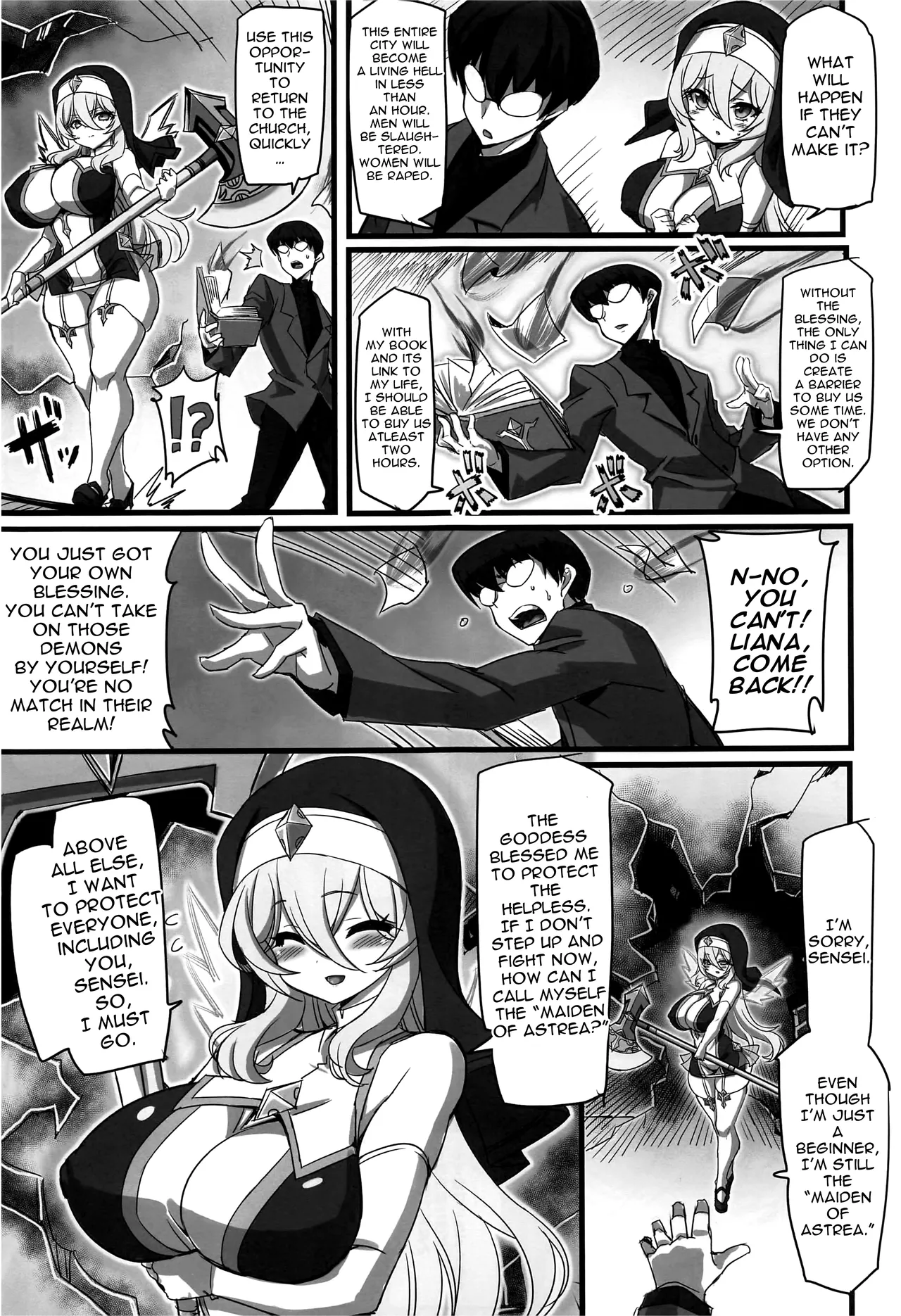The Sacred Maiden of Judgment Astrea ~Holy Maiden Defeated by Demon Anal Torture and Energy Drain~ page 10 full