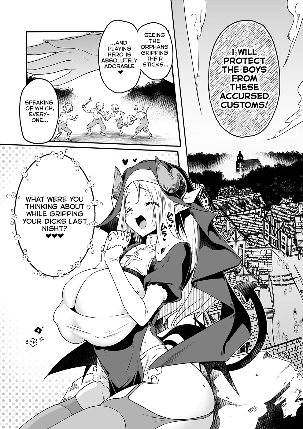 The Sweet and Kind Sister Succubus That Will Do Anything: The Confession and Ejaculation Room page 7 full