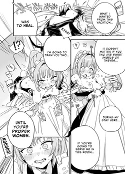 [F no Kottoubako (Onizuka Frill)] Futago Maid no Clara to Cola: Sei no Mezame! | Awakening of Sex: Twin Maids Clara and Cora [English] [Guesswork] — page 12