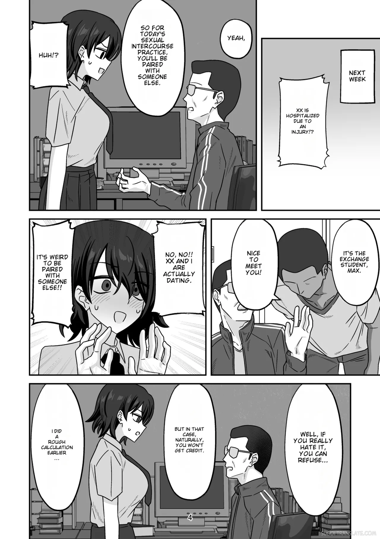 The Story of How My Girlfriend Was Paired Up with a Foreign Exchange Student Because I Skipped the Sex Ed Practical, and Ended up Getting Pounded by His Massive Foreign Cock page 3 full