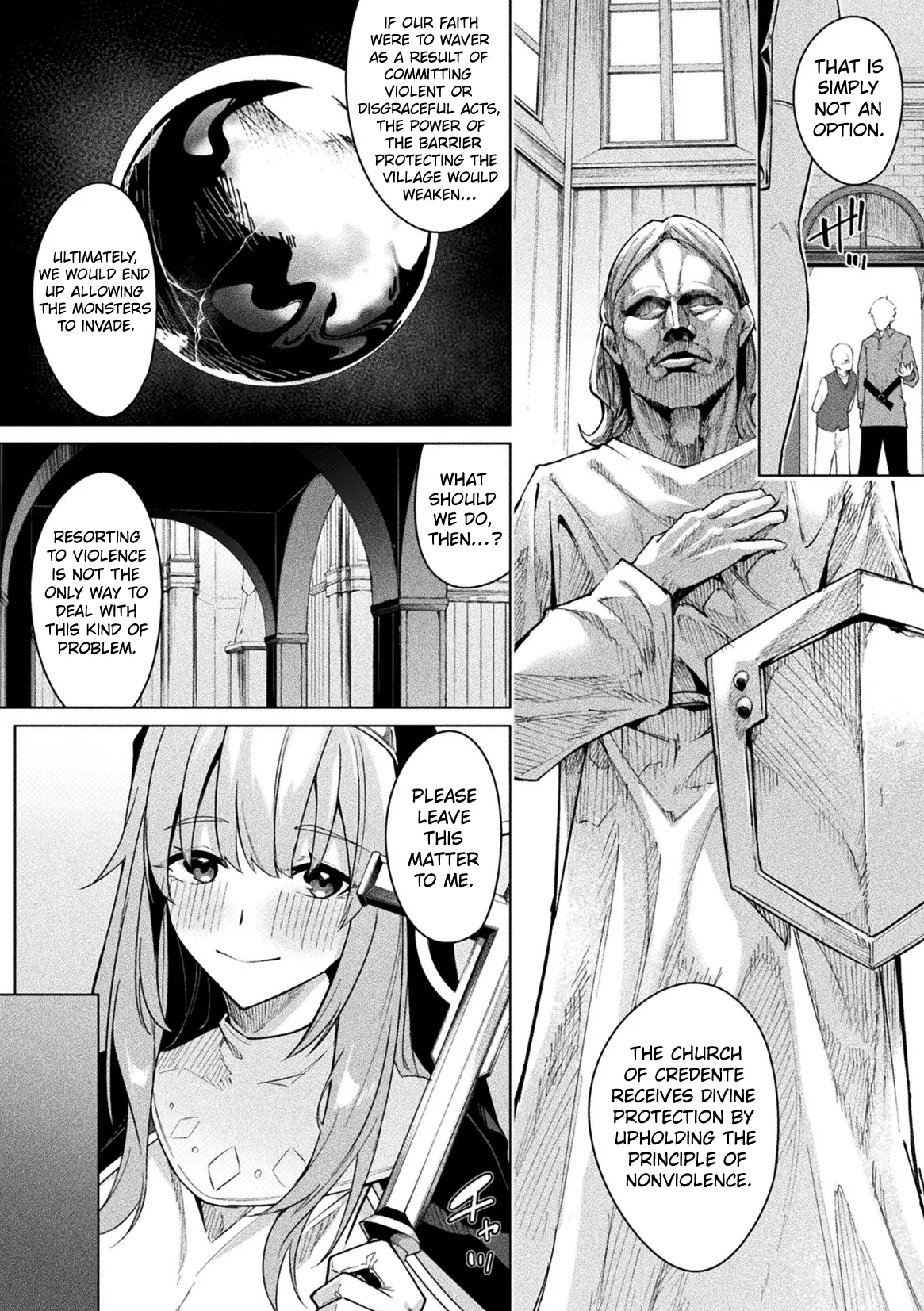 The Tale of Conquering The Nun Who Specializes Entirely in Defense Chapter 1 page 4 full