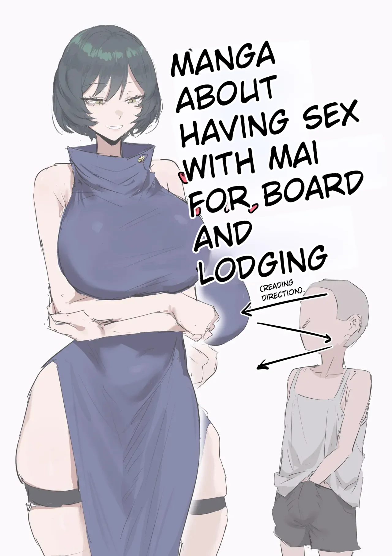 A comic where I use Domain Expansion to have sex with Mai page 1 full