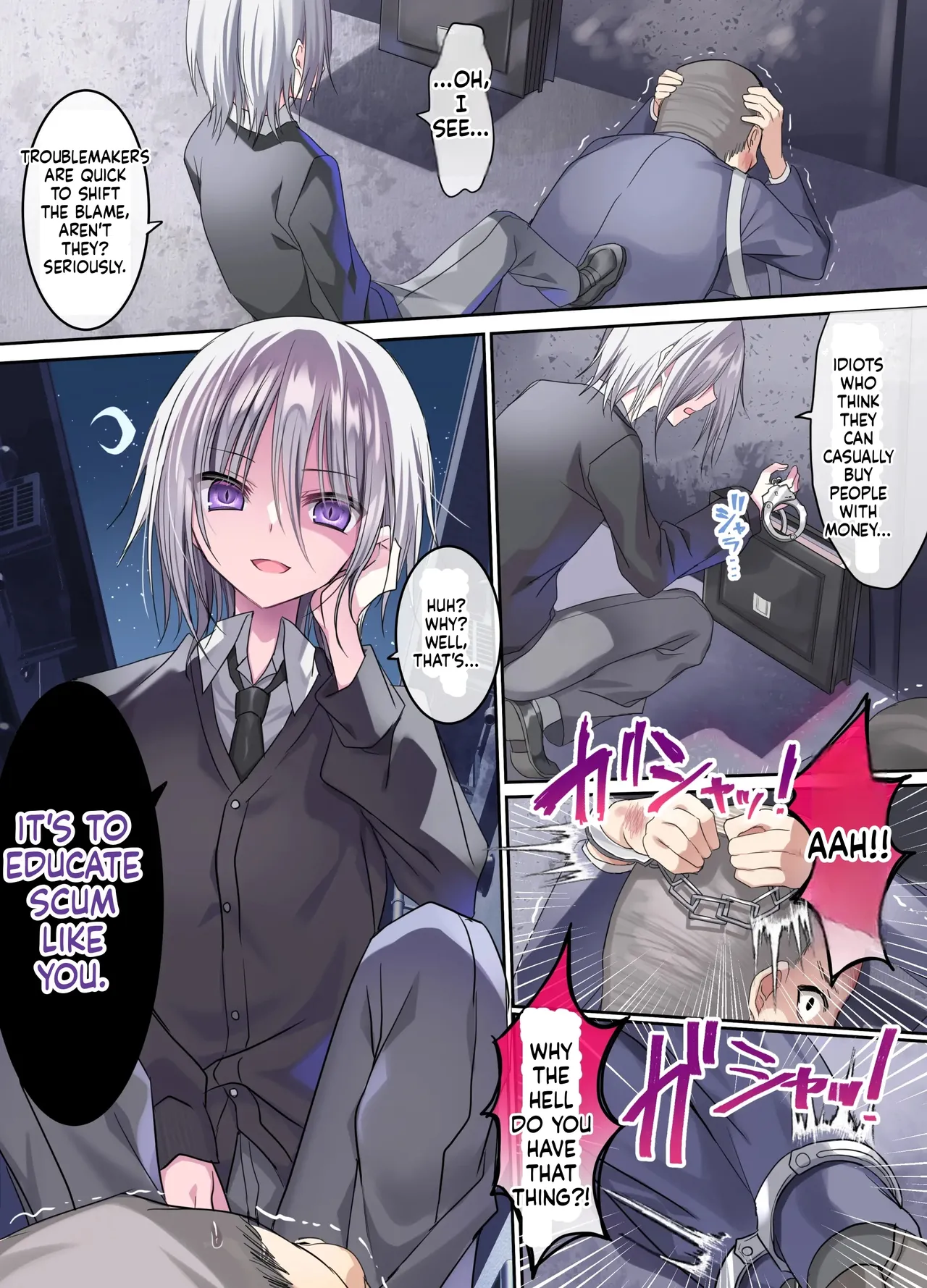 Male Pride Battle/ A Boy Who Hates Creepy Guys vs. A Creepy Old Man Who Wants to Teach Him a Lesson page 9 full