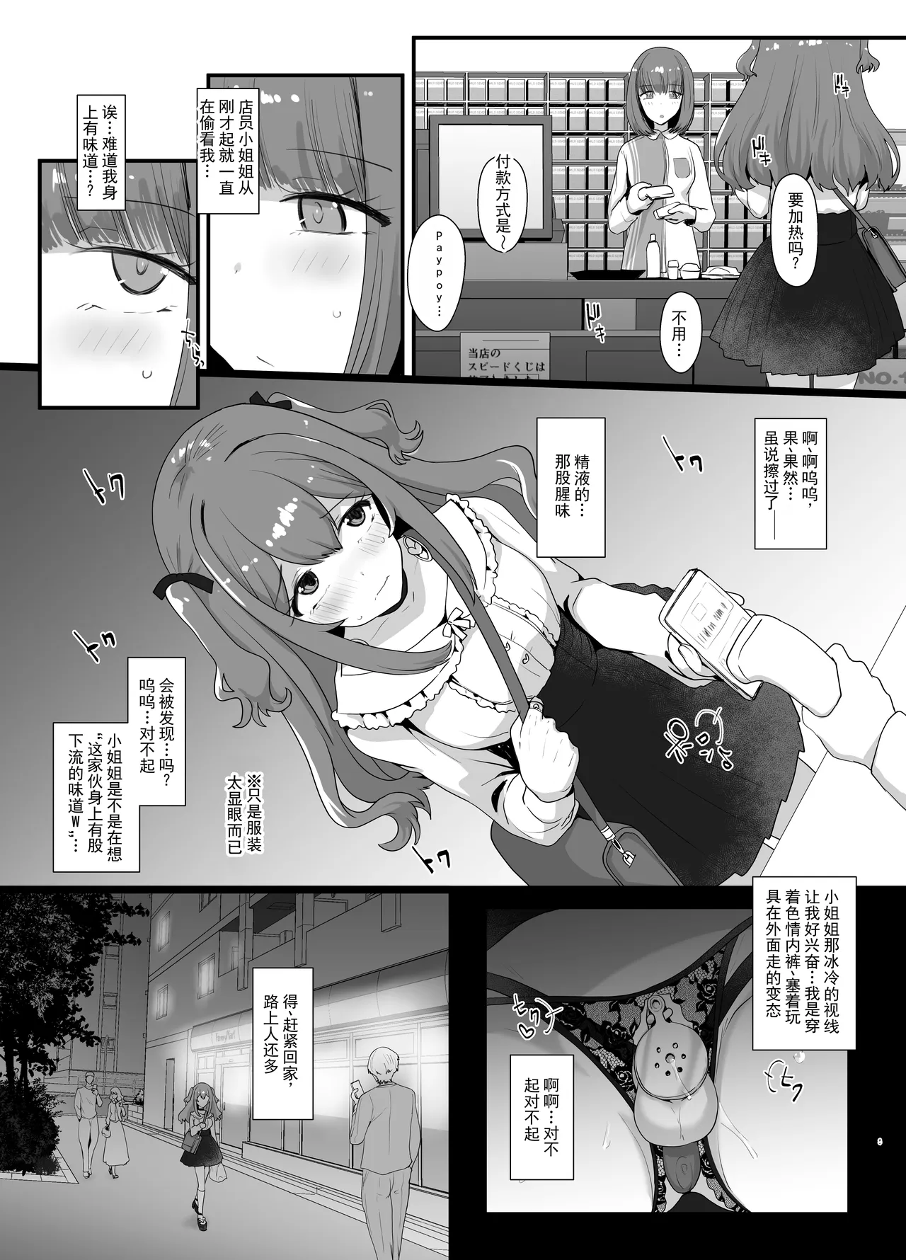 Roshutsu-kei Josou Danshi ga Mono ni Ochiru made | 露出系女装男子堕落为玩物之前 page 8 full