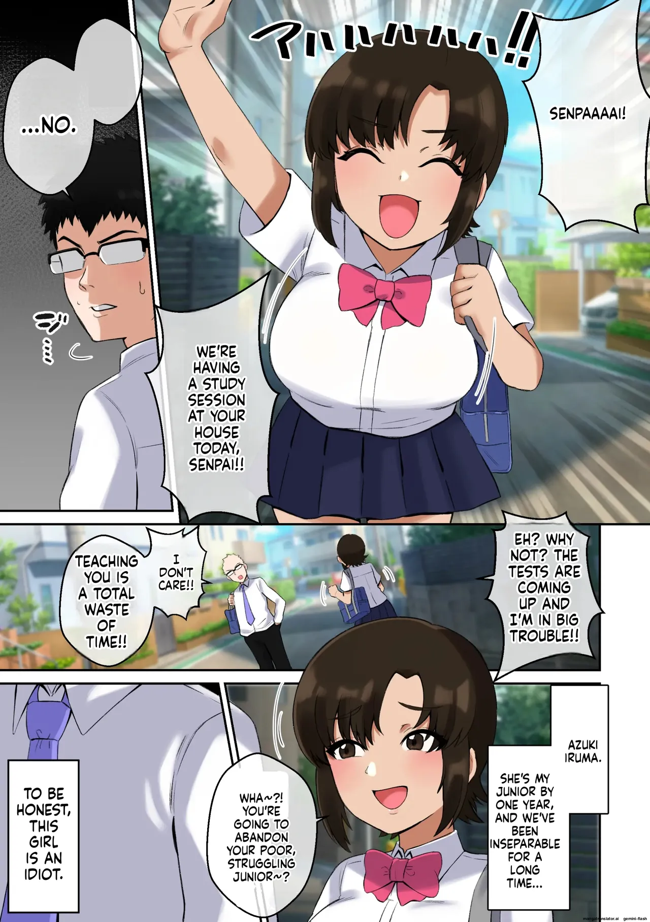 Namaiki Aho Kouhai no Paizuri no Mae de wa Baka ni Naru Boku page 3 full