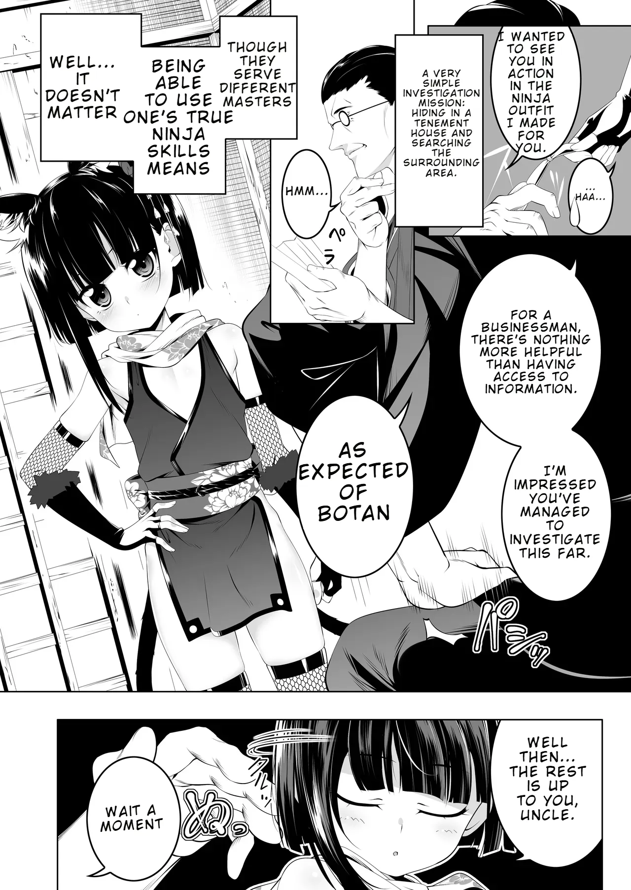Koushoku no Chuugi Kunoichi Botan Shi | Lustfully Loyal Kunoichi Botan 4 page 3 full