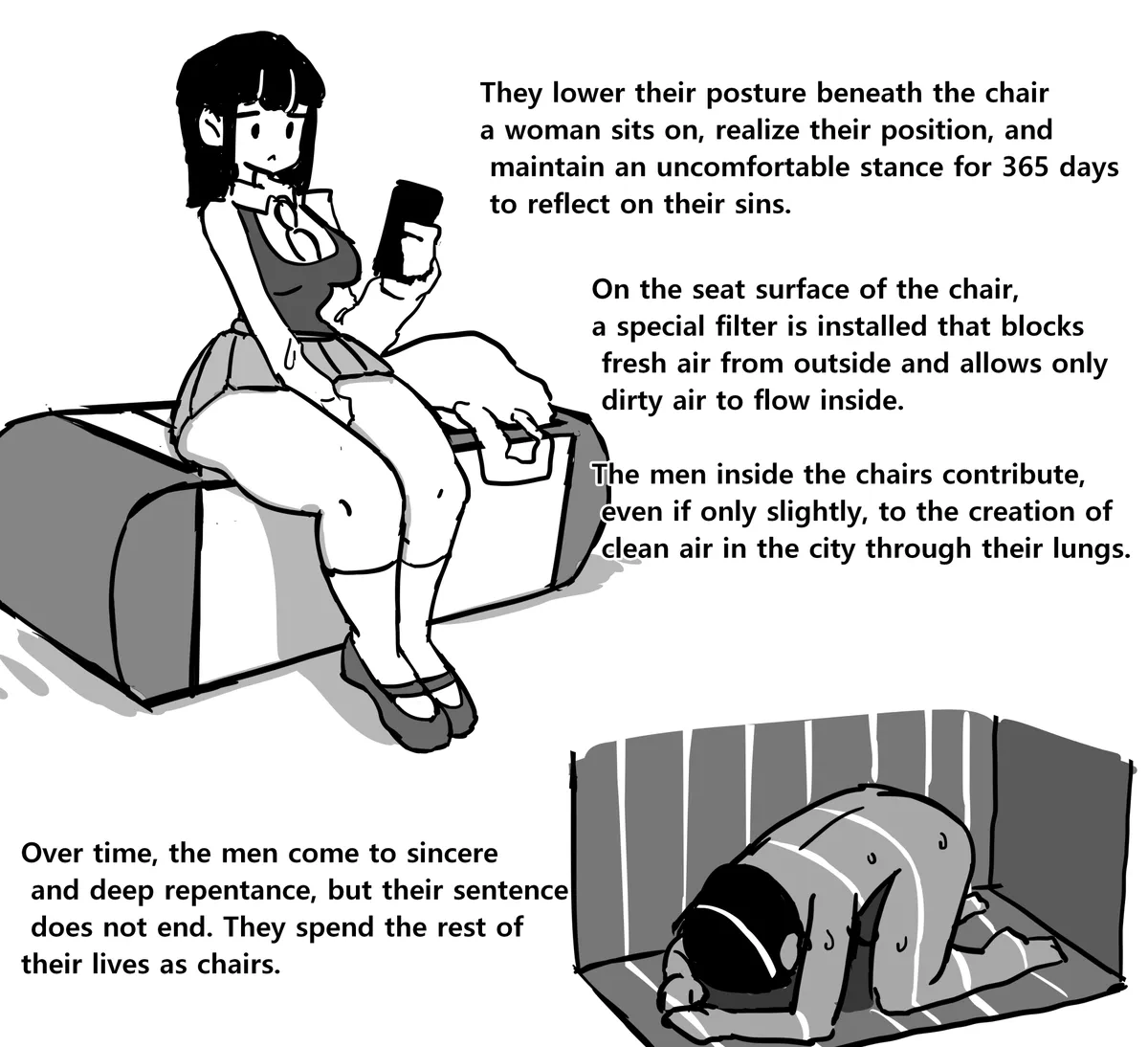 Pixiv Public chairs in a world where women are superior to men page 2 full