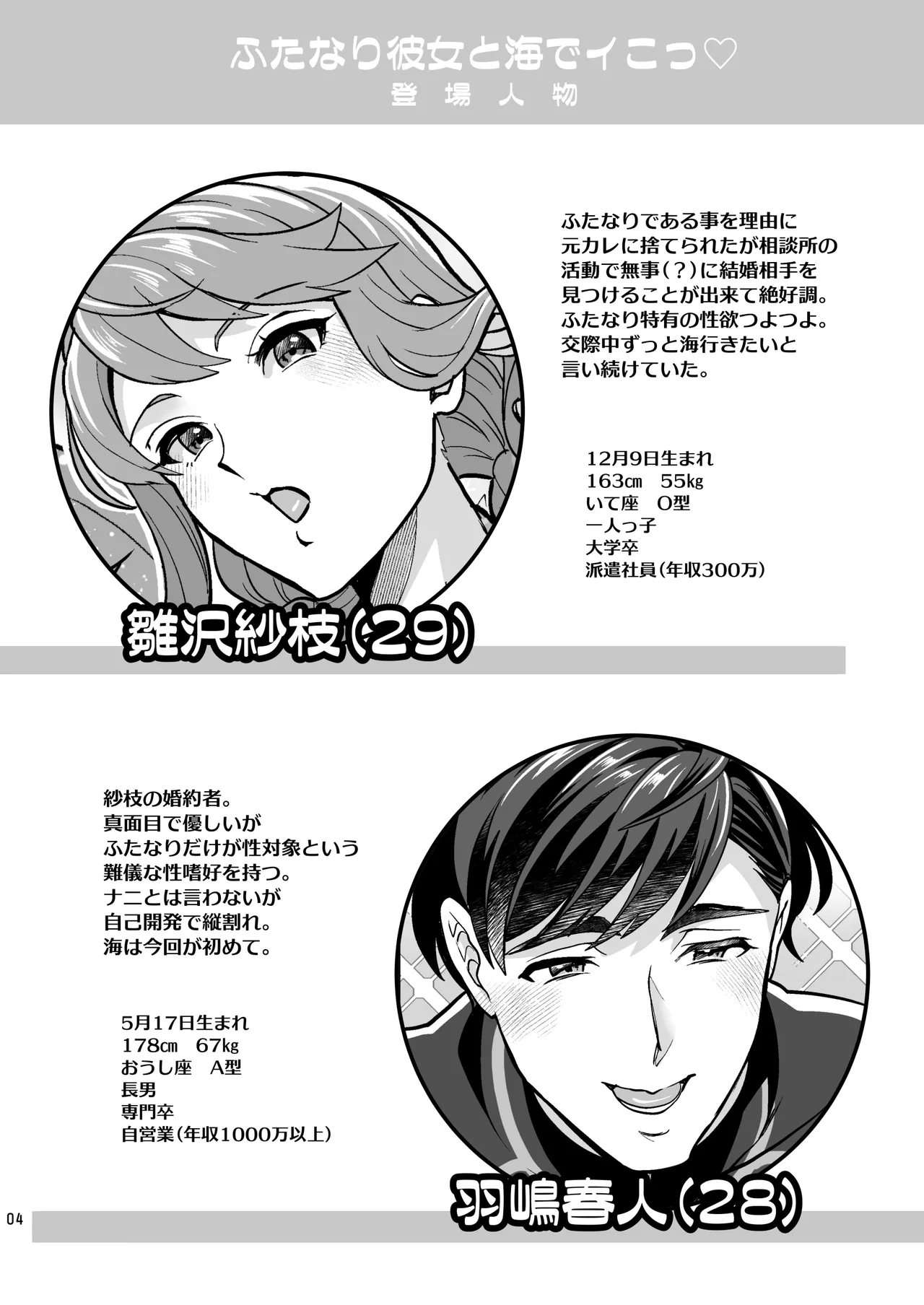 ふたなり彼女と海でイこっ♡ page 4 full