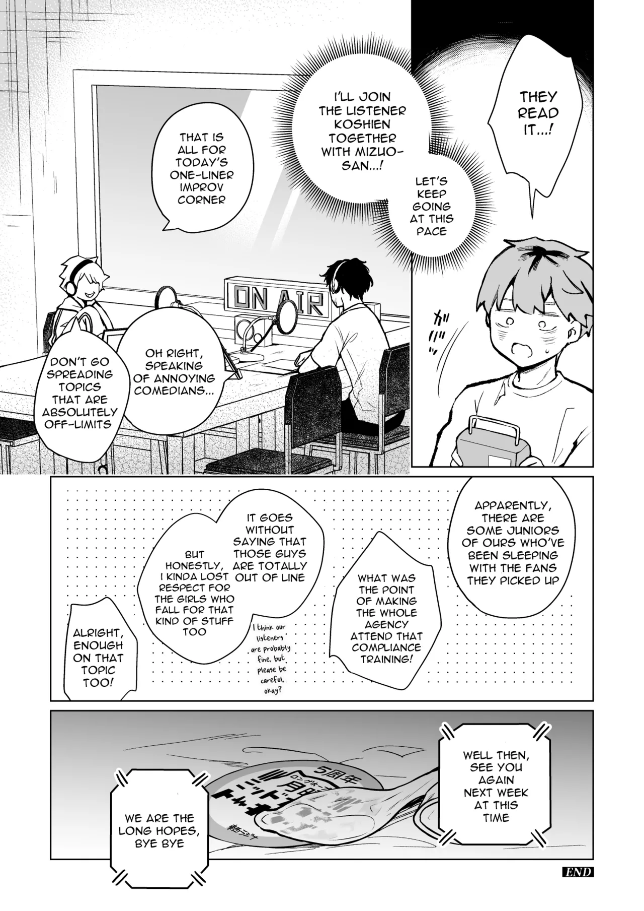 "I Can’t Fall For Anyone Who Isn’t Funny" Said My Classmate—A Fellow Late-Night Radio Listener, A Famous Joke Artisan, and My Rival—Ended Up Becoming a Boring  Young Comedian's Female Onahole page 9 full