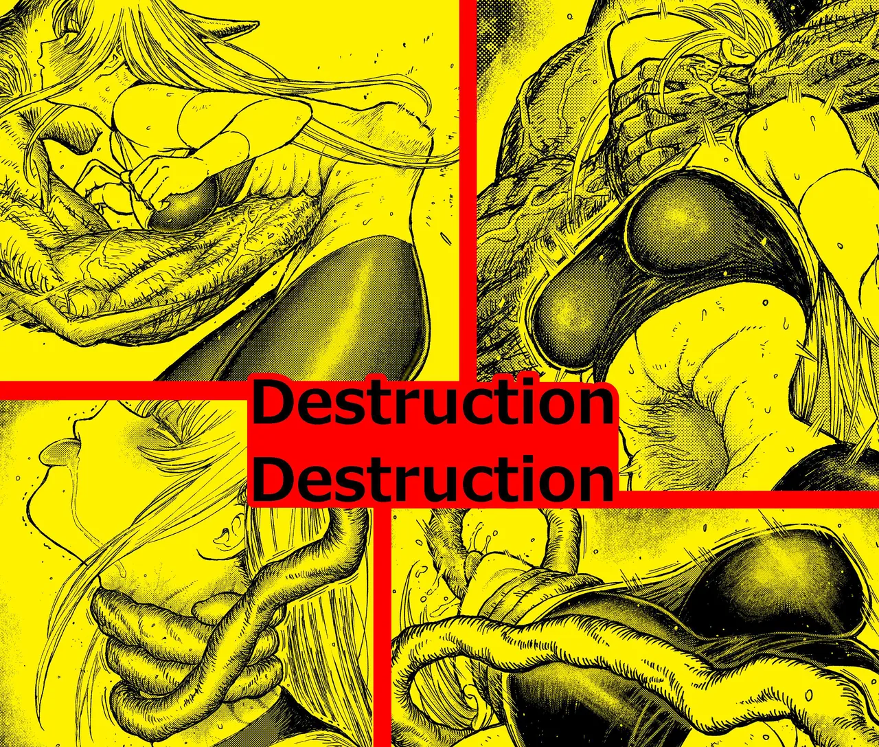 Destruction Destruction - The Strangled heroin's total defeat page 1 full