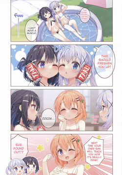 [Rabbit Candy (Takumichi)] Natsu no Dokidoki Mizu Asobi! | Summer's Heart-Throbbing Pool Time! (Gochuumon wa Usagi Desu ka?) [English] — page 18