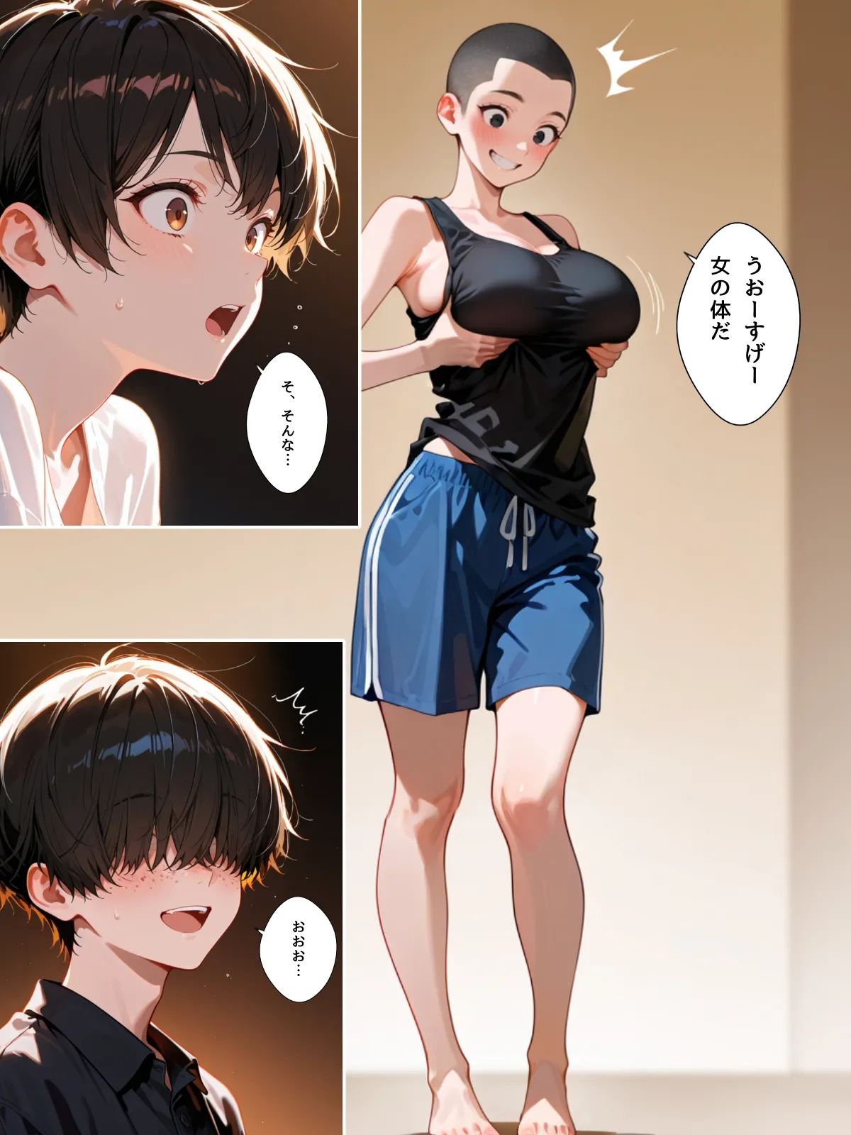 女日照りのオレたちは交代で女体化アプリを使う page 9 full