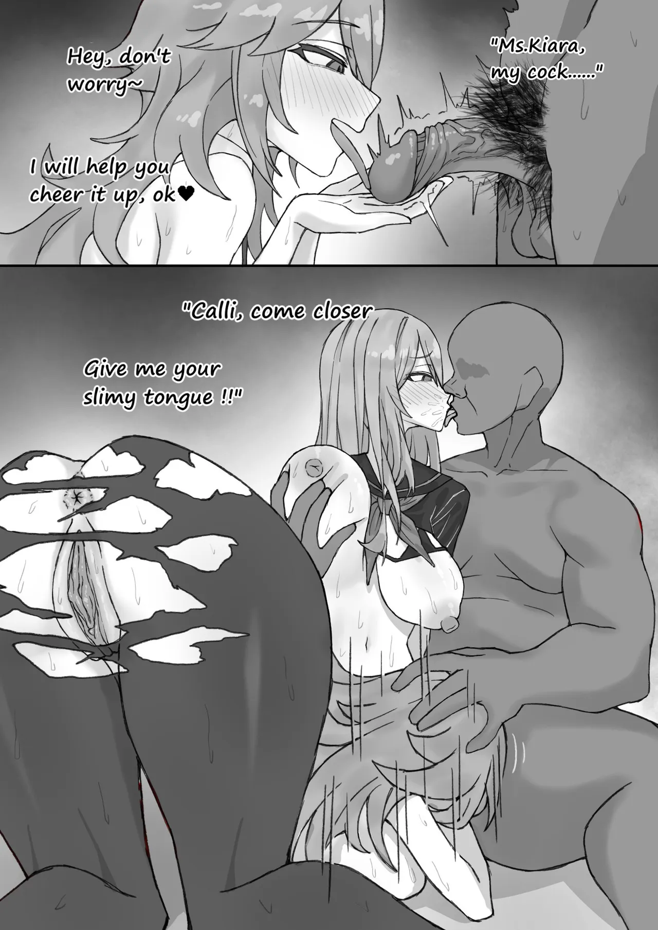 Kiara X Calli threesome page 8 full