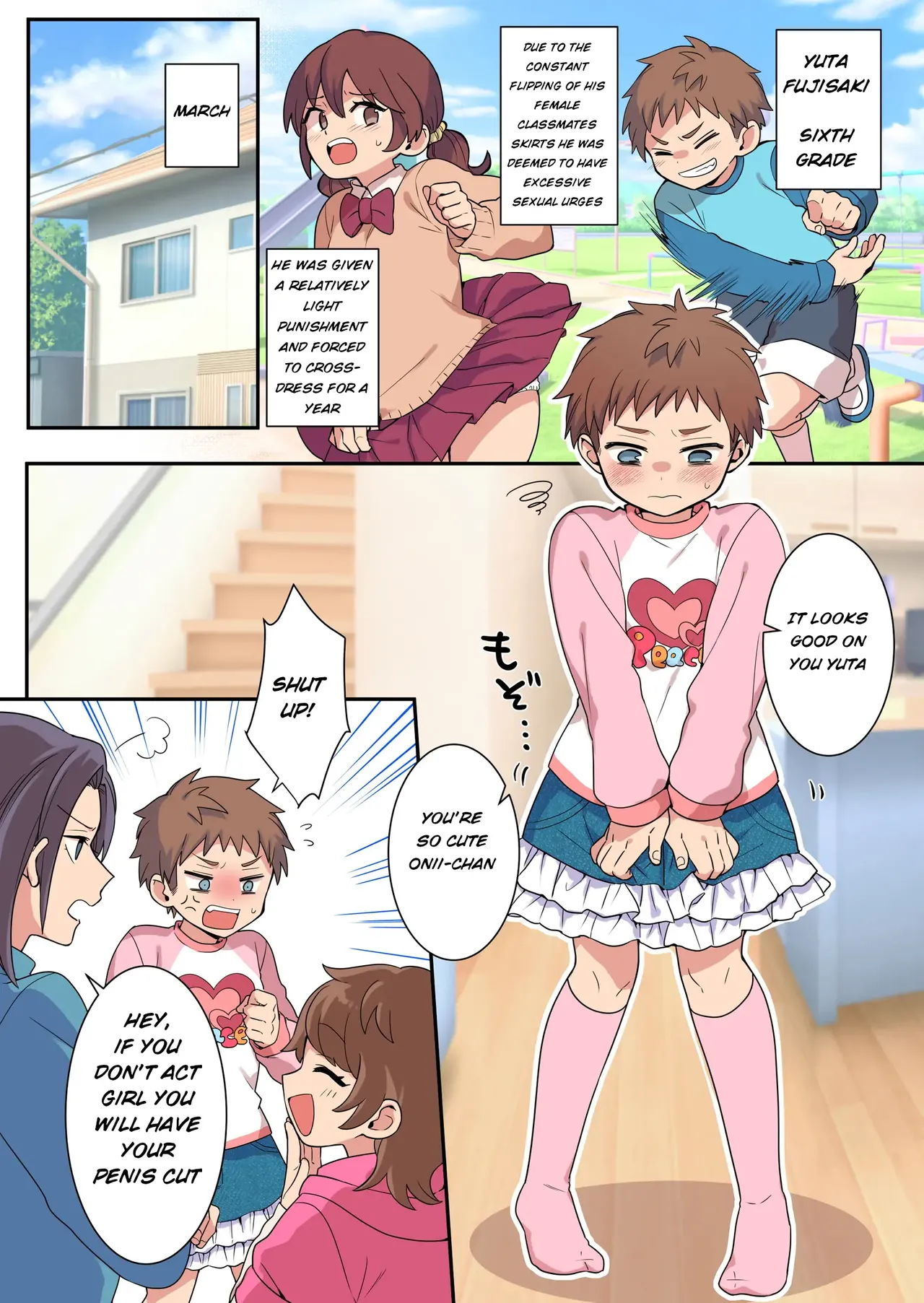 Chijoku An  Josou Taikou de Kyousei sareru Otokonoko-tachi page 4 full