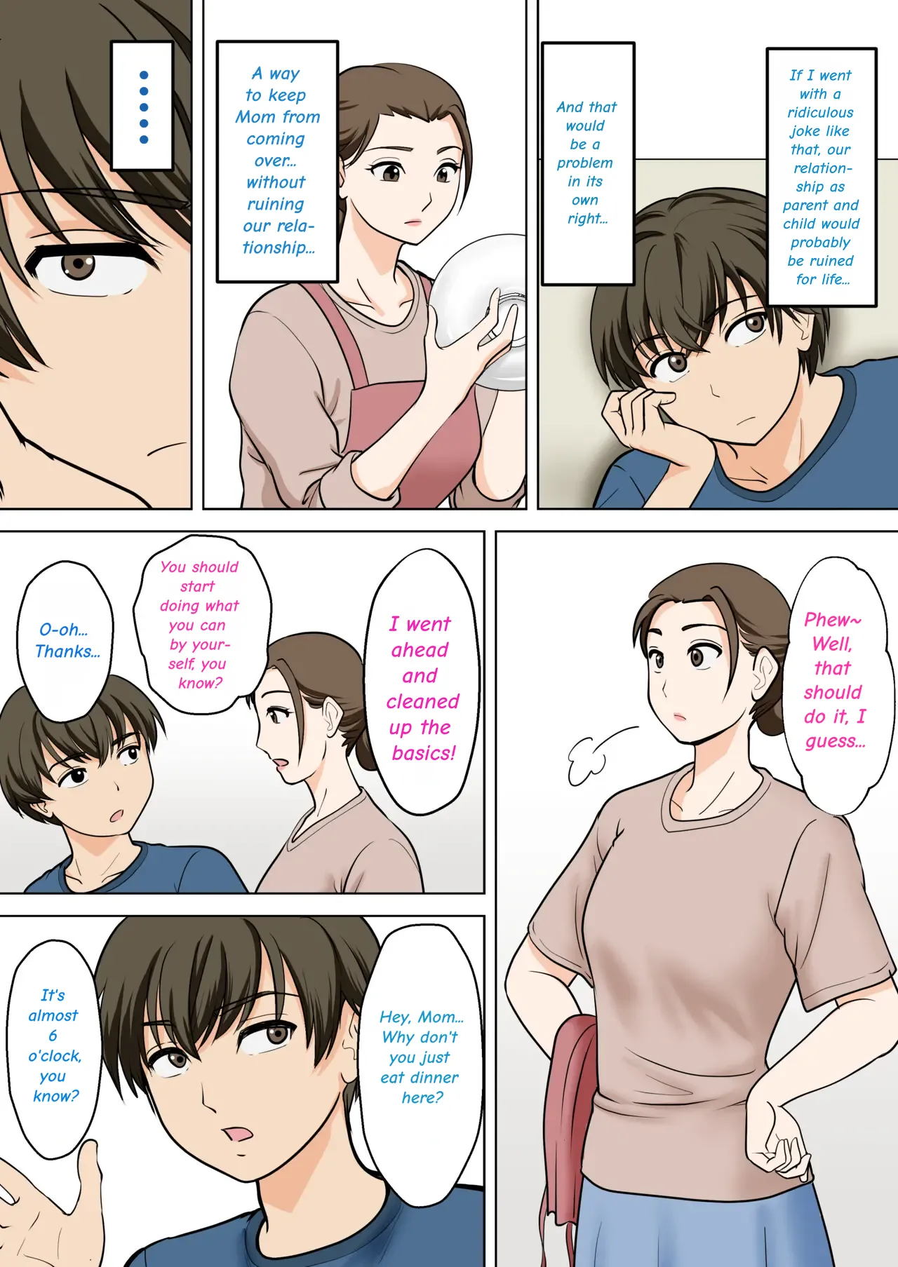 A Careless Mother Who Casually Comes Alone to Her Son's Apartment After He Moves Out on His Own page 9 full