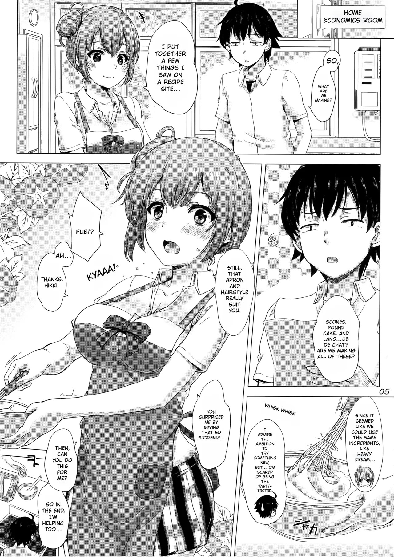 Rough sex with Yui wearing an apron. page 4 full