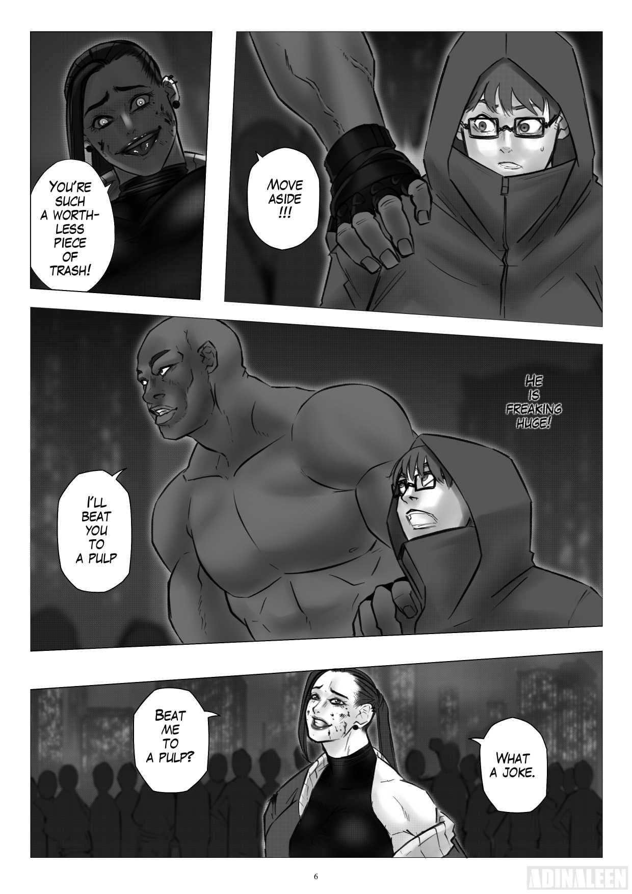 A Beautiful Housewife Who Sneaks Out in the Middle of the Night to Join An Illegal Underground Fight Club page 8 full