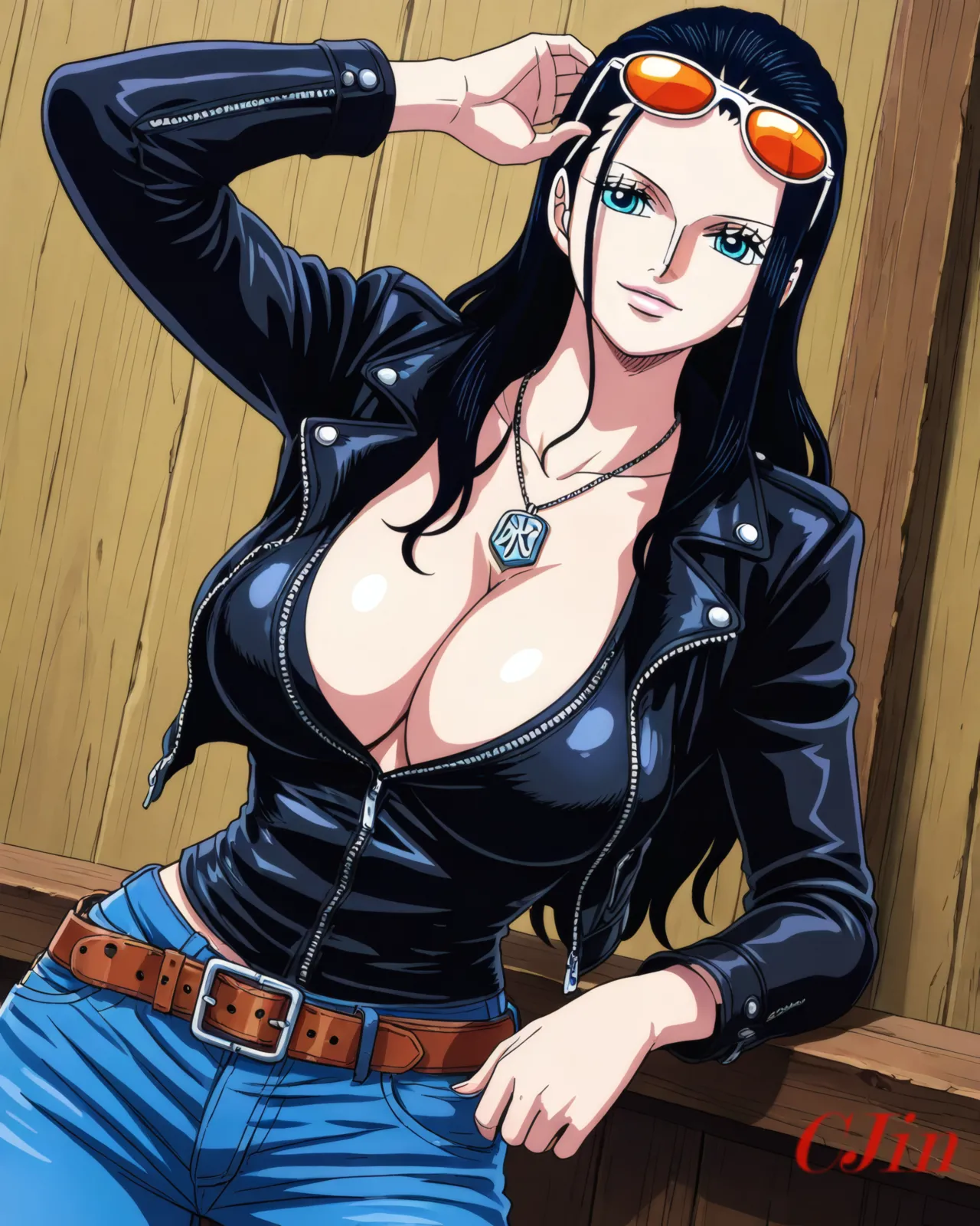 NICO ROBIN THE BIKER page 1 full