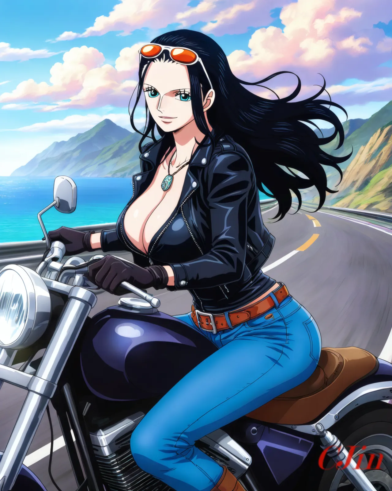 NICO ROBIN THE BIKER page 10 full