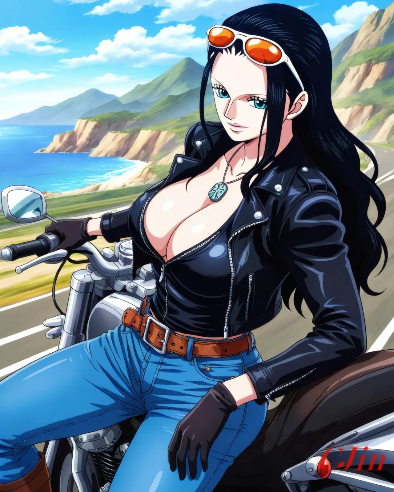 NICO ROBIN THE BIKER page 7 full
