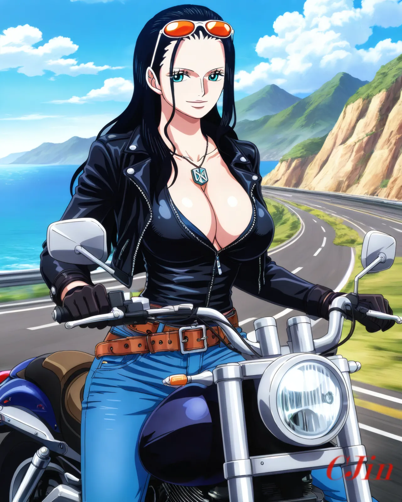 NICO ROBIN THE BIKER page 8 full