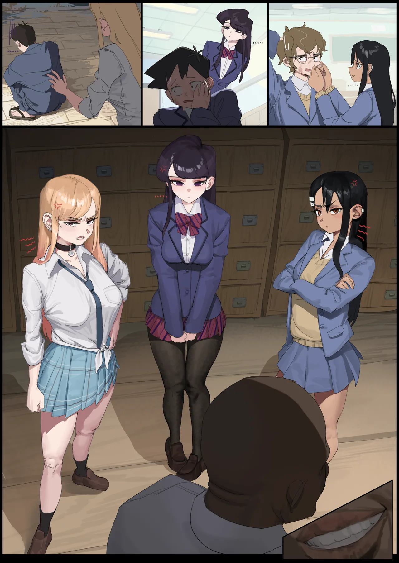 Kitagawa, Komi & Nagatoro BLACKED page 5 full
