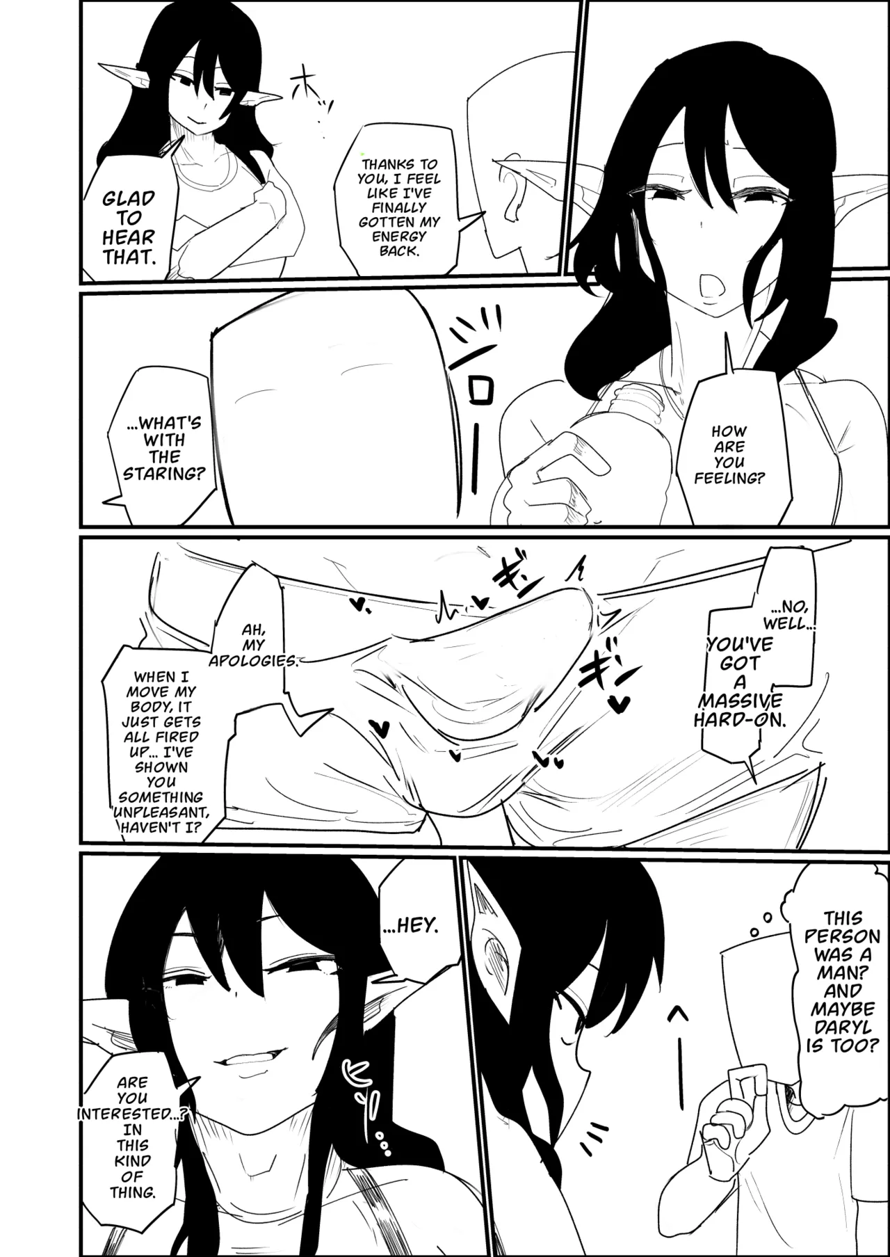 Tensei Shitara Dosukebe Osu Elf ga Erosugite Homo ni Naru Hanashi page 7 full